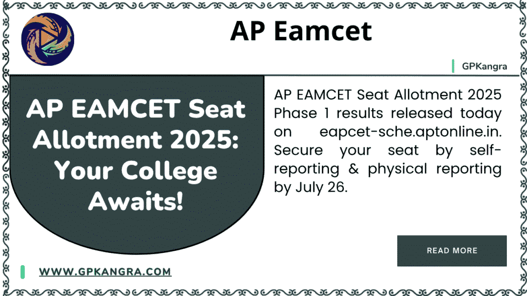 AP EAMCET Seat Allotment 2025: Your College Awaits! 1 AP EAMCET Seat Allotment 2025 Your College Awaits!