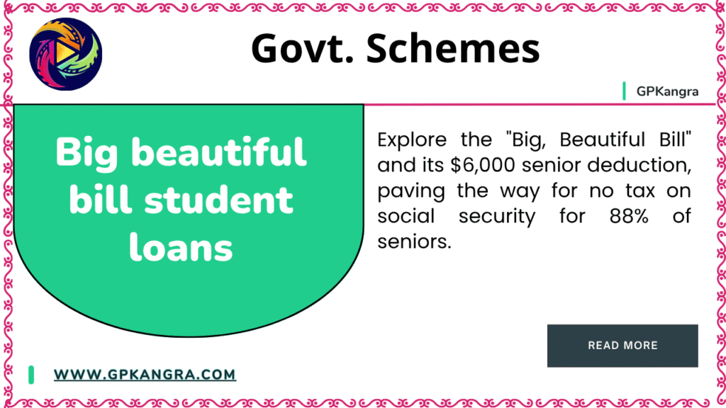 Big beautiful bill student loans