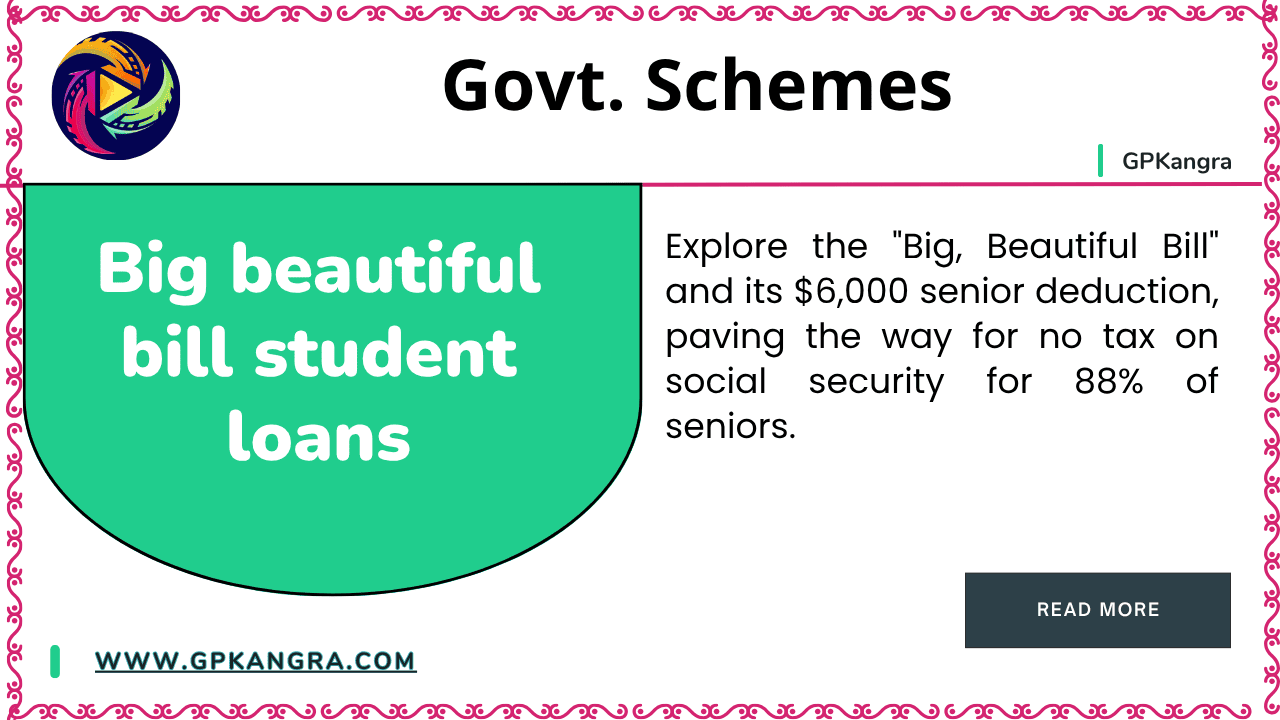 Big beautiful bill student loans