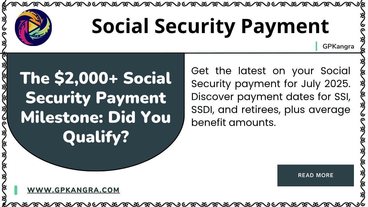 Social Security Payment Milestone